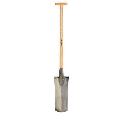 Grondwerkspade 380 X 140 met T-steel + ZW voetjes