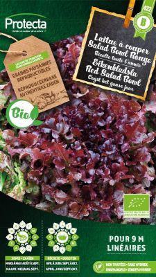 Eikenbladsla Rode Salad Bowl BIO-01 - Protecta Traditionele Reproduceerbare Autenthentieke Zaden