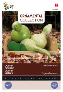 Buzzy Ornamental Gourd Birdhouse/Bottle (Lagenaria leuc.)