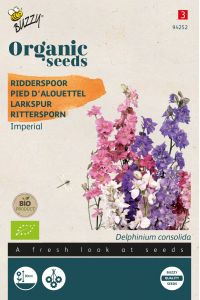 Buzzy Organic Delphinium, Ridderspoor Imperial (BIO)