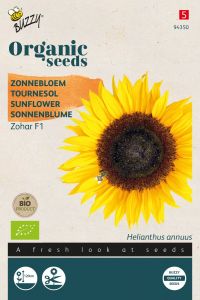 Buzzy Organic Helianthus, Zonnebloem Zohar F1 (BIO)